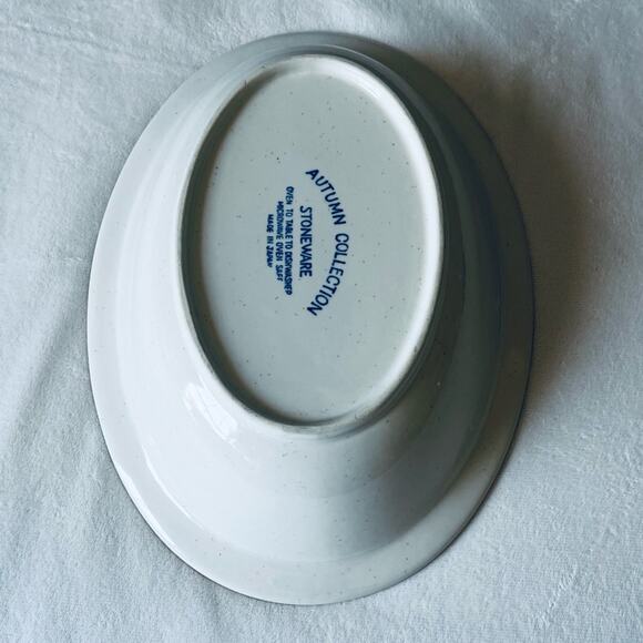 Vintage Autumn Collection Speckled Stoneware Serving Dish Bowl Cookware - Picture 7 of 12